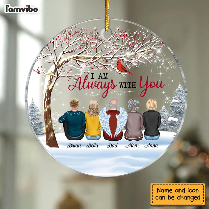 Personalized Memo I Am Always With You Circle Ornament SB151 30O28 1