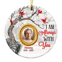 Personalized Memo Photo I Am Always With You Circle Ornament SB193 30O53 thumb 1