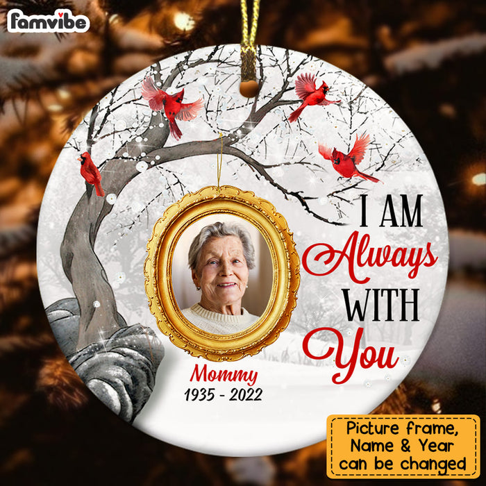 Personalized Memo Photo I Am Always With You Circle Ornament SB193 30O53 1