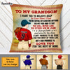 Personalized To My Grandson Love Baseball Pillow NB294 30O58 1