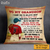 Personalized To My Grandson Love Baseball Pillow NB294 30O58 1