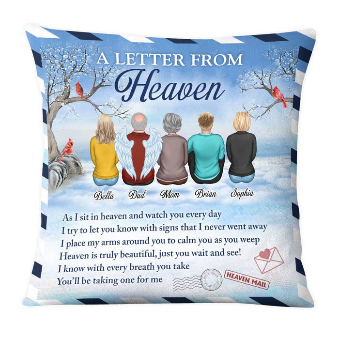 Personalized Memo Letter From Heaven Pillow NB292 30O28 1