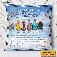 Personalized Memo Letter From Heaven Pillow NB292 30O28 thumb 1