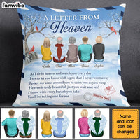 Personalized Memo Letter From Heaven Pillow NB292 30O28 thumb 1