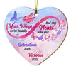 Personalized Butterfly Infinity Memorial Heart Ornament NB296 36O53 1
