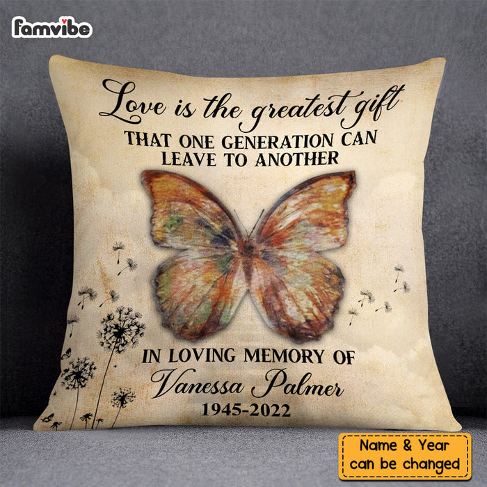 Personalized Memorial Pillow, Custom Pillow, Memory Pillow, Memorial Gift,  Bereavement Gift, Sympathy Gift, In Loving Memory - Stunning Gift Store