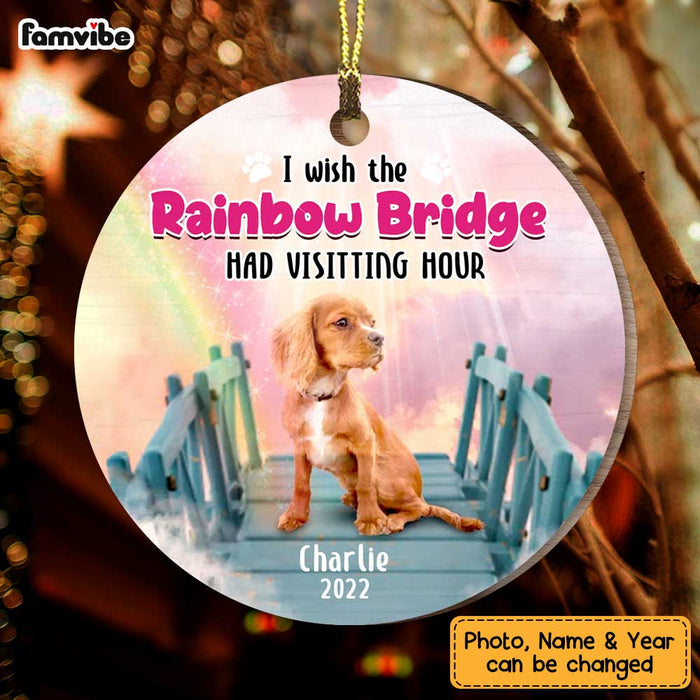 Personalized Pet Memorial Rainbow Bridge Circle Ornament NB303 36O47 1