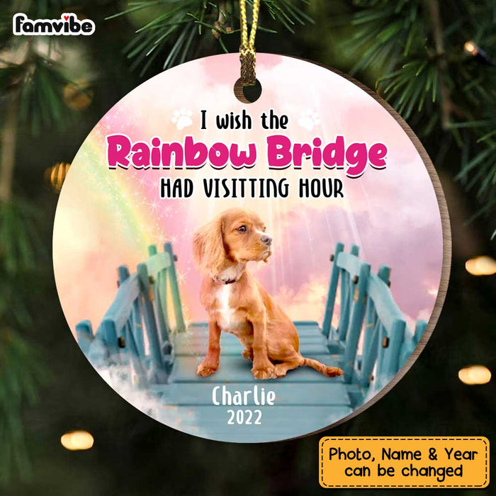 Personalized Pet Memorial Rainbow Bridge Circle Ornament NB303 36O47 1