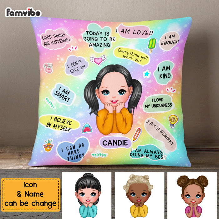 Personalized Granddaughter Daughter Kid Unicorn Pillow NB302 85O76 1