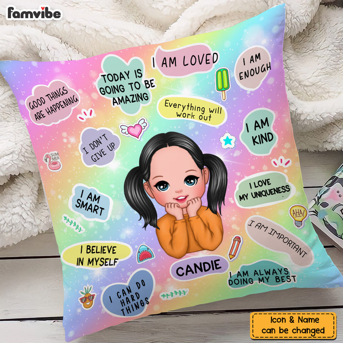 Personalized Granddaughter Daughter Kid Unicorn Pillow NB302 85O76 1