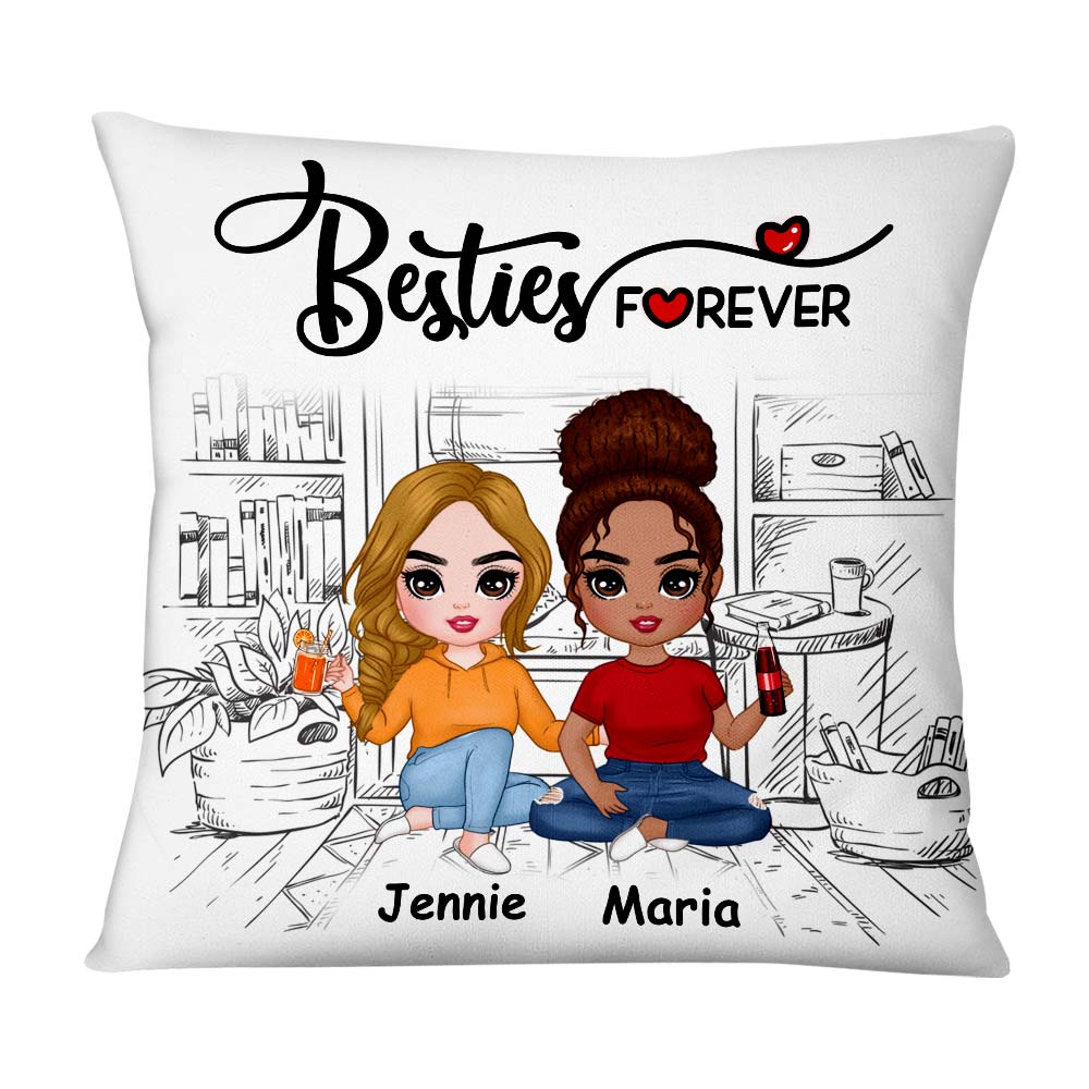 Personalized Friend Forever Pillow NB303 23O75 Primary Mockup