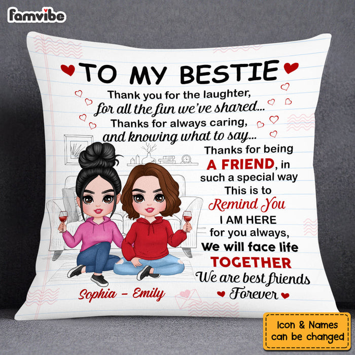 Personalized To My Friend Pillow NB301 23O53 1
