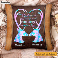 Personalized Deer Couple Hunting Pillow NB274 30O47 thumb 1