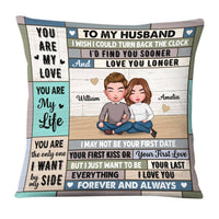 Personalized To My Husband Pillow DB11 32O28 thumb 1