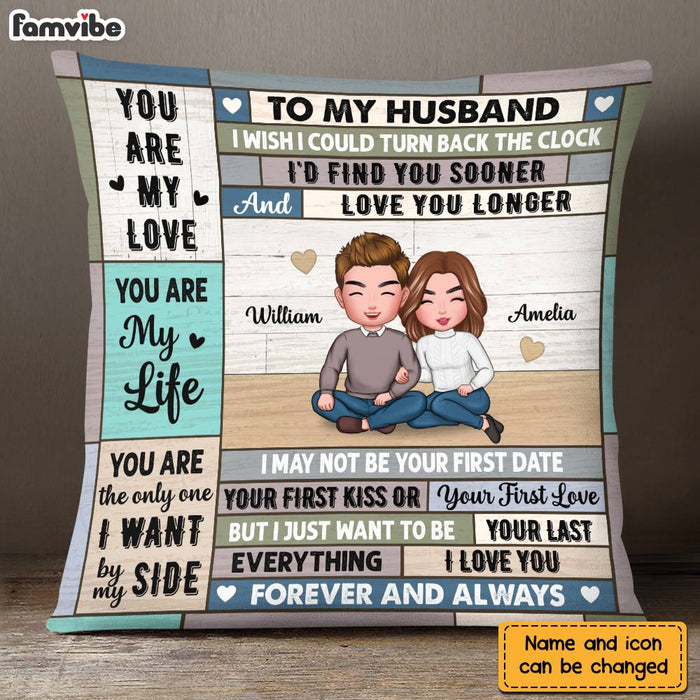 Personalized To My Husband Pillow DB11 32O28 1
