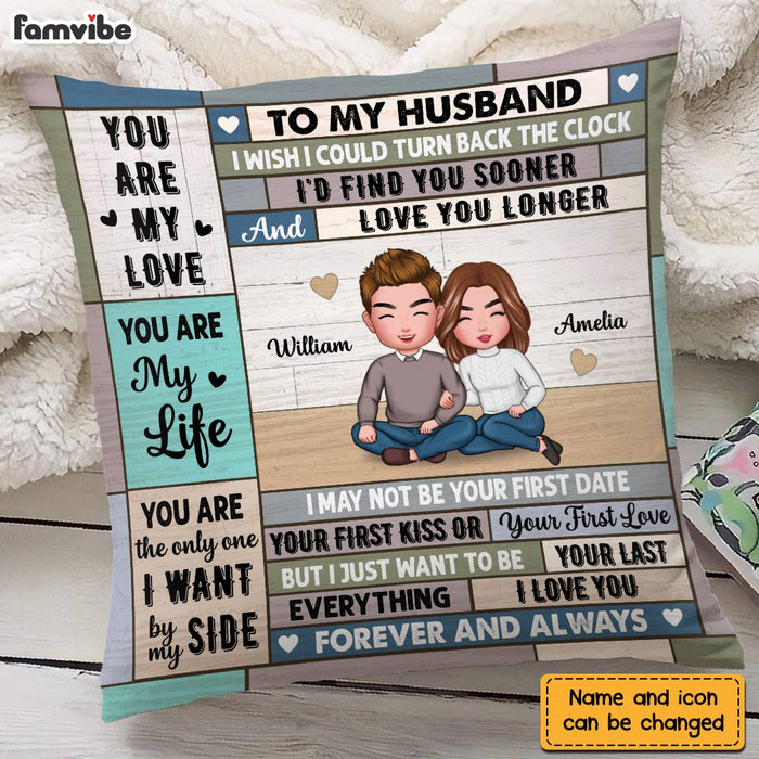Personalized To My Husband Pillow DB11 32O28 1