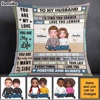 Personalized To My Husband Pillow DB11 32O28 thumb 1