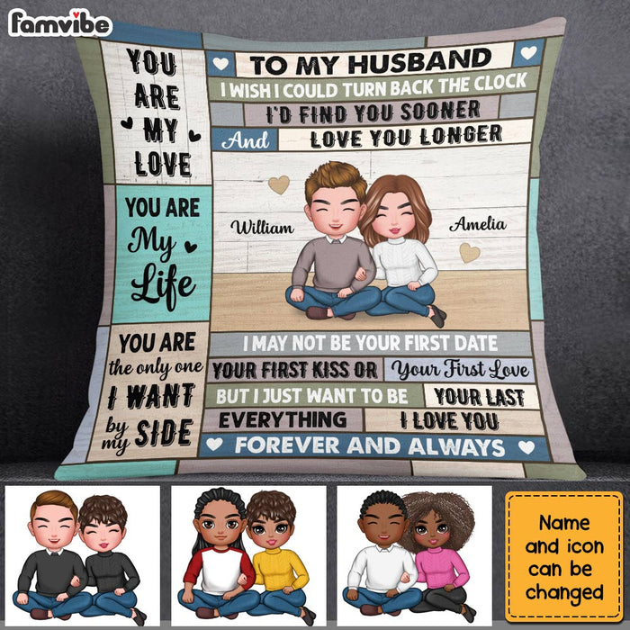 Personalized To My Husband Pillow DB11 32O28 1