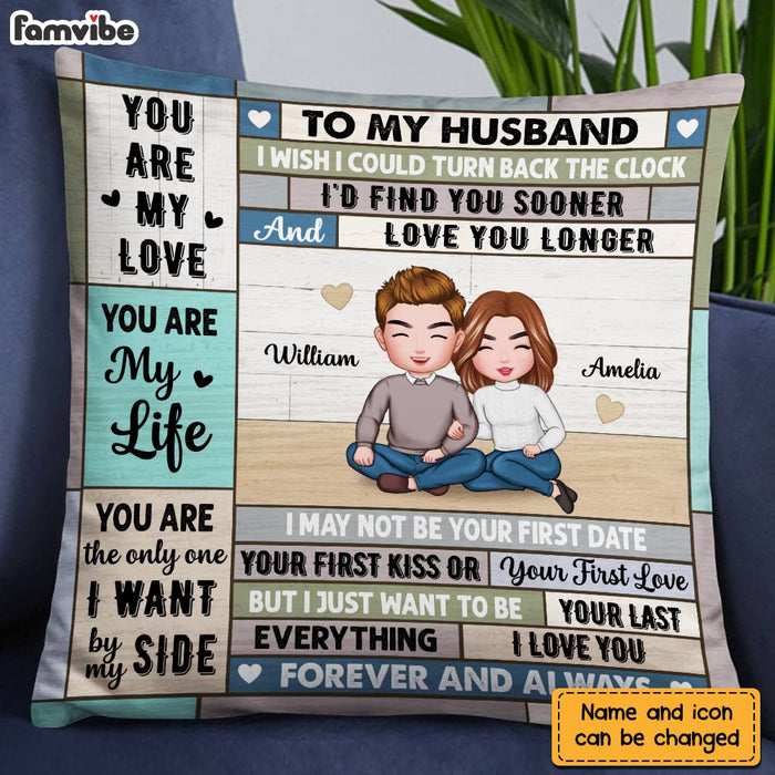 Personalized To My Husband Pillow DB11 32O28 1