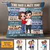 Personalized Couple The Day I Met You Pillow DB12 30O47 1