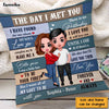 Personalized Couple The Day I Met You Pillow DB12 30O47 1