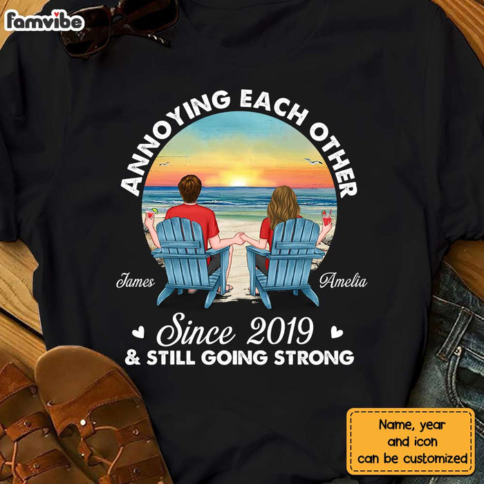 Personalized Annoying Each Other Since And Still Going Strong Couple Shirt - Hoodie - Sweatshirt DB12 32O28 1