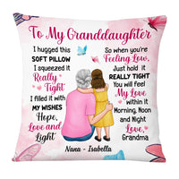 Personalized To My Granddaughter Hug This Pillow DB12 23O53 thumb 1
