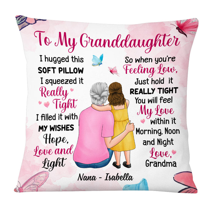 Personalized To My Granddaughter Hug This Pillow DB12 23O53 1