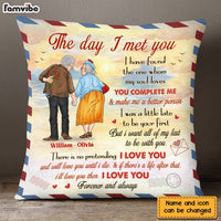 Personalized Old Couple The Day I Met You Pillow DB13 30O28 thumb 1