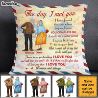 Personalized Old Couple The Day I Met You Pillow DB13 30O28 thumb 1