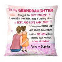 Personalized To My Granddaughter Hug This Pillow DB13 23O28 thumb 1