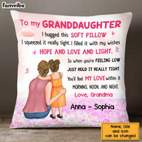 Personalized To My Granddaughter Hug This Pillow DB13 23O28 thumb 1