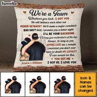 Personalized We're A Team Couples Pillow DB21 58O53 thumb 1