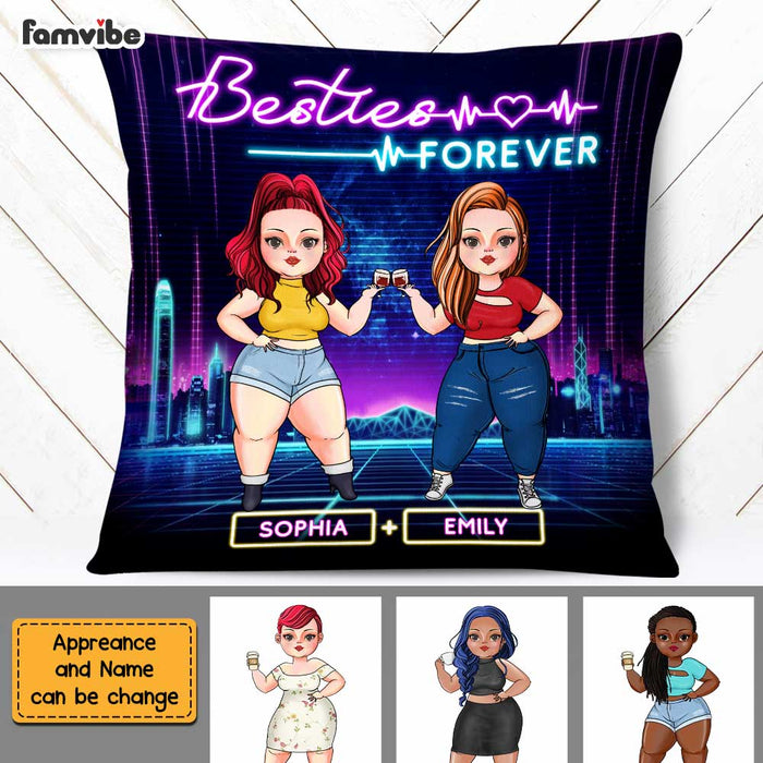 Personalized Friends Forever Chubby Girl Pillow DB21 30O47 1