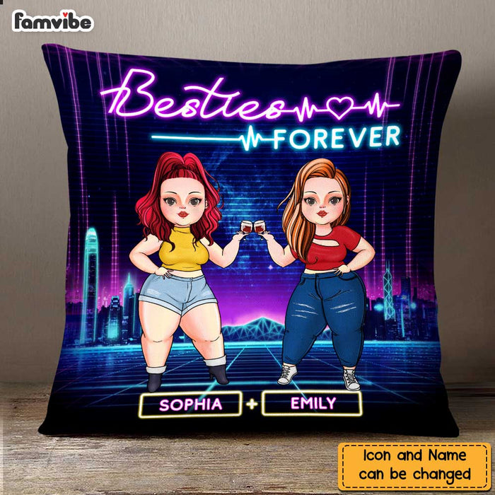 Personalized Friends Forever Chubby Girl Pillow DB21 30O47 1