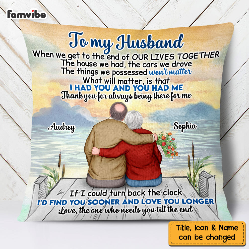 Personalized Old Couple We Got This Pillow DB14 30O58 Primary Mockup