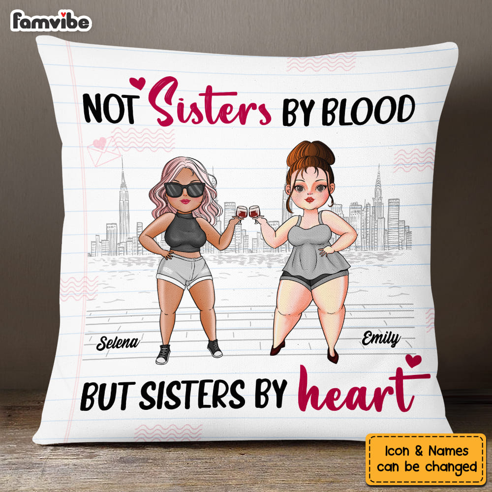 Personalized Friends Life With Sisters Pillow DB24 36O53 Primary Mockup
