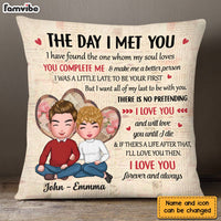 Personalized Couple The Day I Met You Pillow DB21 23O28 thumb 1
