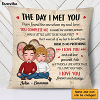 Personalized Couple The Day I Met You Pillow DB21 23O28 thumb 1