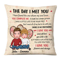 Personalized Couple The Day I Met You Pillow DB21 23O28 thumb 1