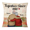 Personalized Old Couple Together Since Pillow DB31 32O53 1