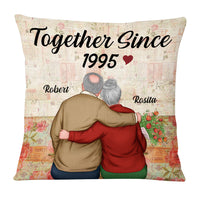 Personalized Old Couple Together Since Pillow DB31 32O53 thumb 1