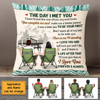 Personalized Couple Camping The Day I Met You Pillow DB23 23O47 thumb 1