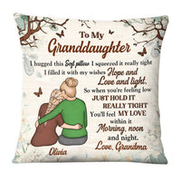 Personalized To My Granddaughter Hug This Pillow DB22 30O28 thumb 1
