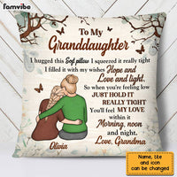 Personalized To My Granddaughter Hug This Pillow DB22 30O28 thumb 1