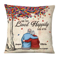 Personalized Couple And They Lived Happily Ever After Pillow DB22 36O28 thumb 1