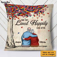 Personalized Couple And They Lived Happily Ever After Pillow DB22 36O28 thumb 1