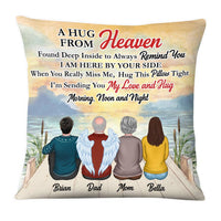Personalized A Hug Sent From Heaven Memorial Pillow DB31 58O28 thumb 1