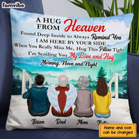 Personalized A Hug Sent From Heaven Memorial Pillow DB31 58O28 thumb 1
