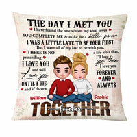 Personalized Together Since The Day I Met You Couple Pillow DB51 32O47 thumb 1